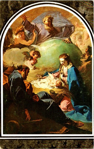 Cartolina natività - cartolina, la